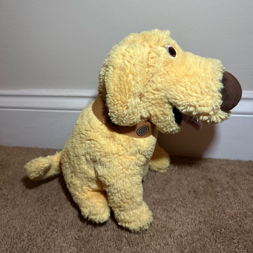 Disney Parks Pixar UP Movie Golden Retriever Doug Plush Toy Stuffed Animal Dug - Picture 2 of 11